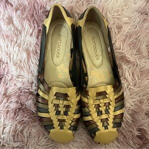 Vintage SoftSpots Comfortiva Trinidad slip on huarache sandal womens 7